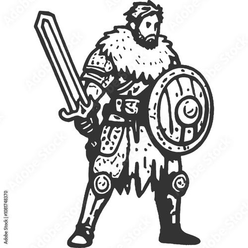 The Tyranny of Power Vintage Illustration Vector