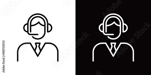 オペレーターのシンプルなアイコン