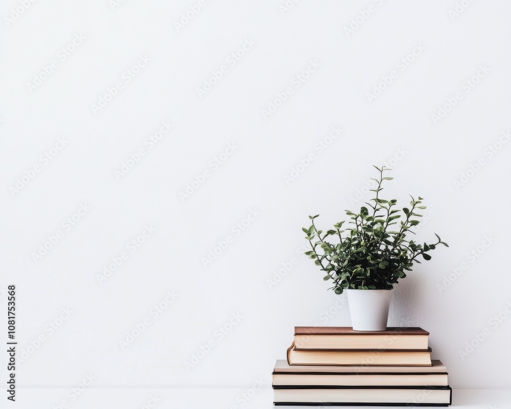 Plant on Bookshelf. Plant on Bookshelf.