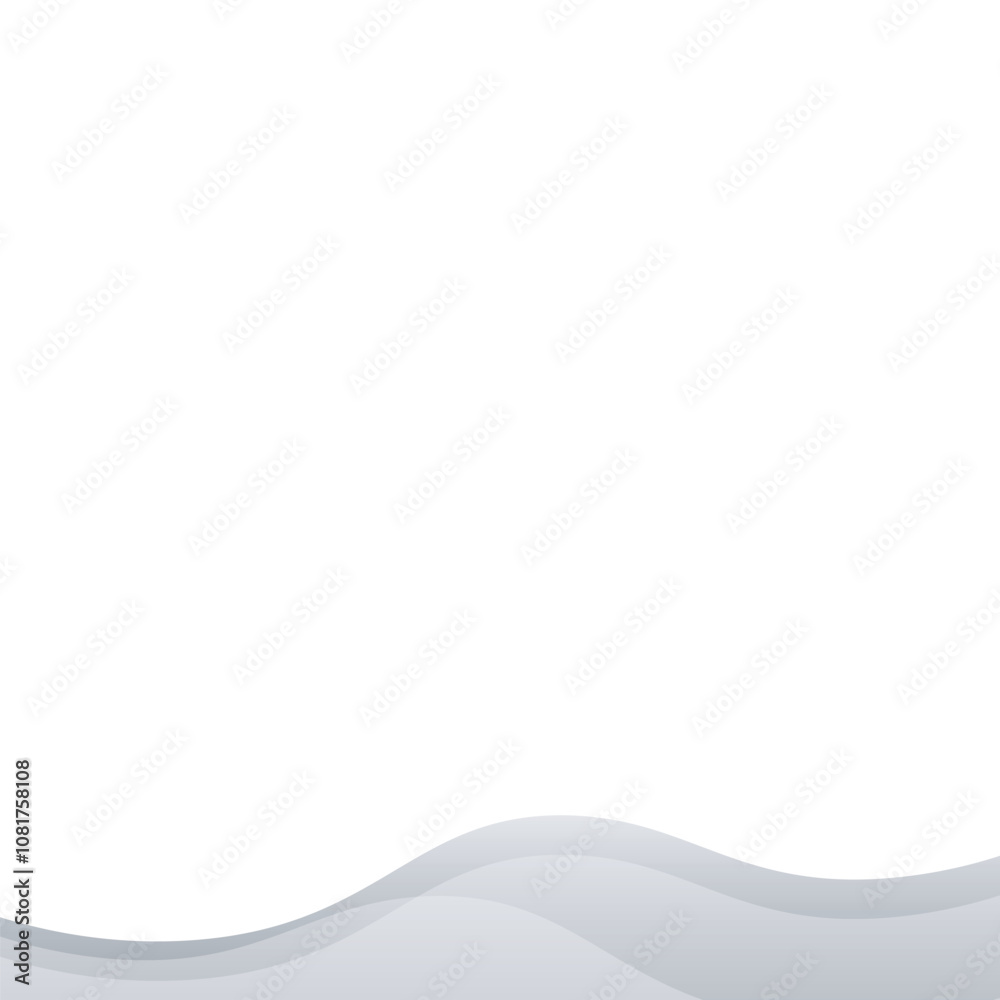 Naklejka premium Wavy Elegant Footer