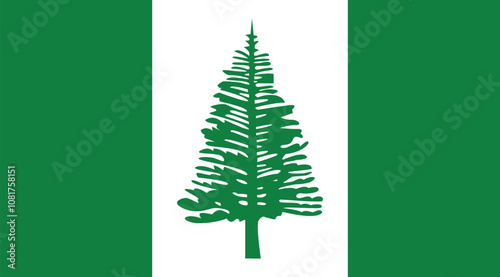 Norfolk Island Flag Illustration