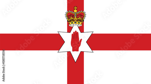 Northern Ireland Flag Illustration