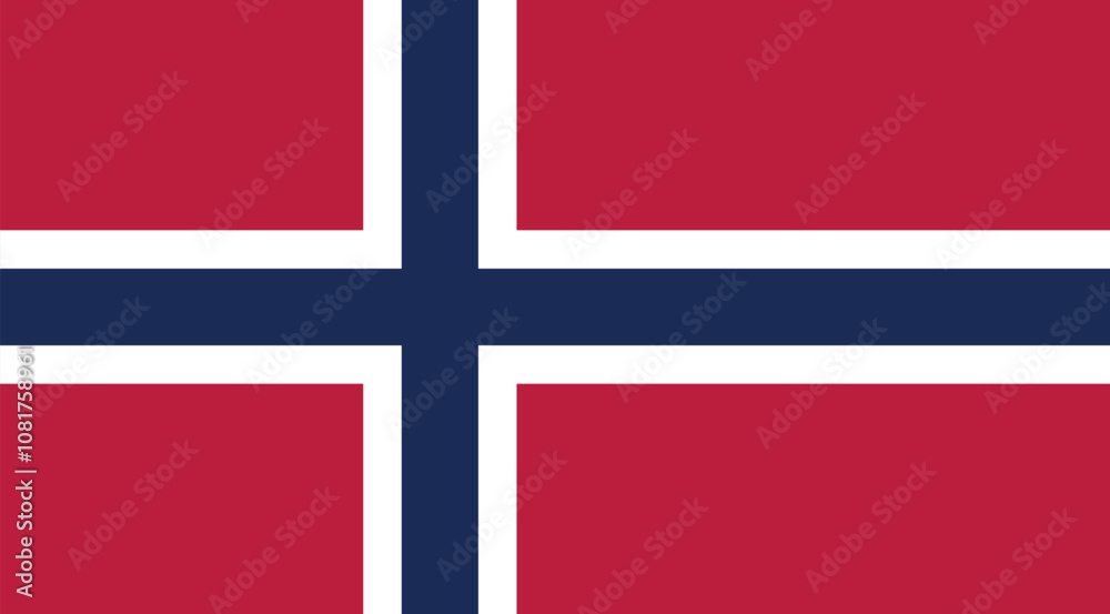 Naklejka premium Norway Flag Illustration