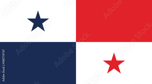 Panama Flag Illustration