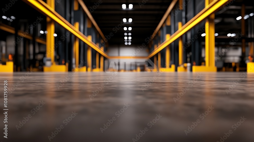 Fototapeta premium Designing functional industrial architecture, stylish solutions