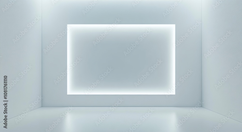 Minimalist White Room. Minimalist White Room.