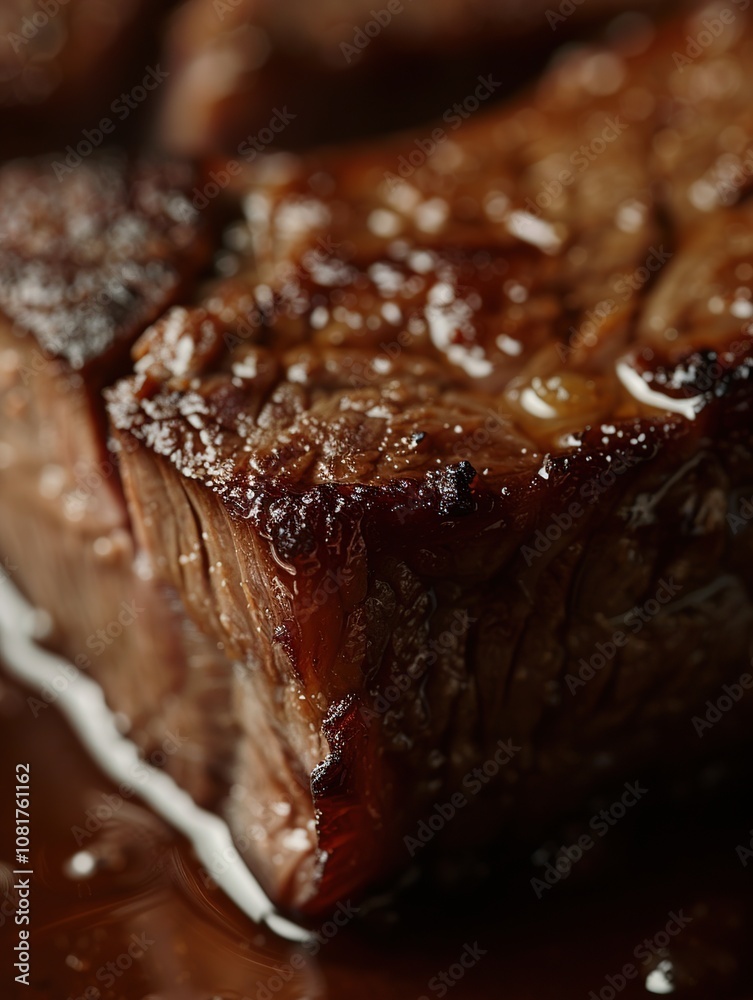 Gourmet Grilled Meat Dish Photographed with a Luxurious Touch and Style