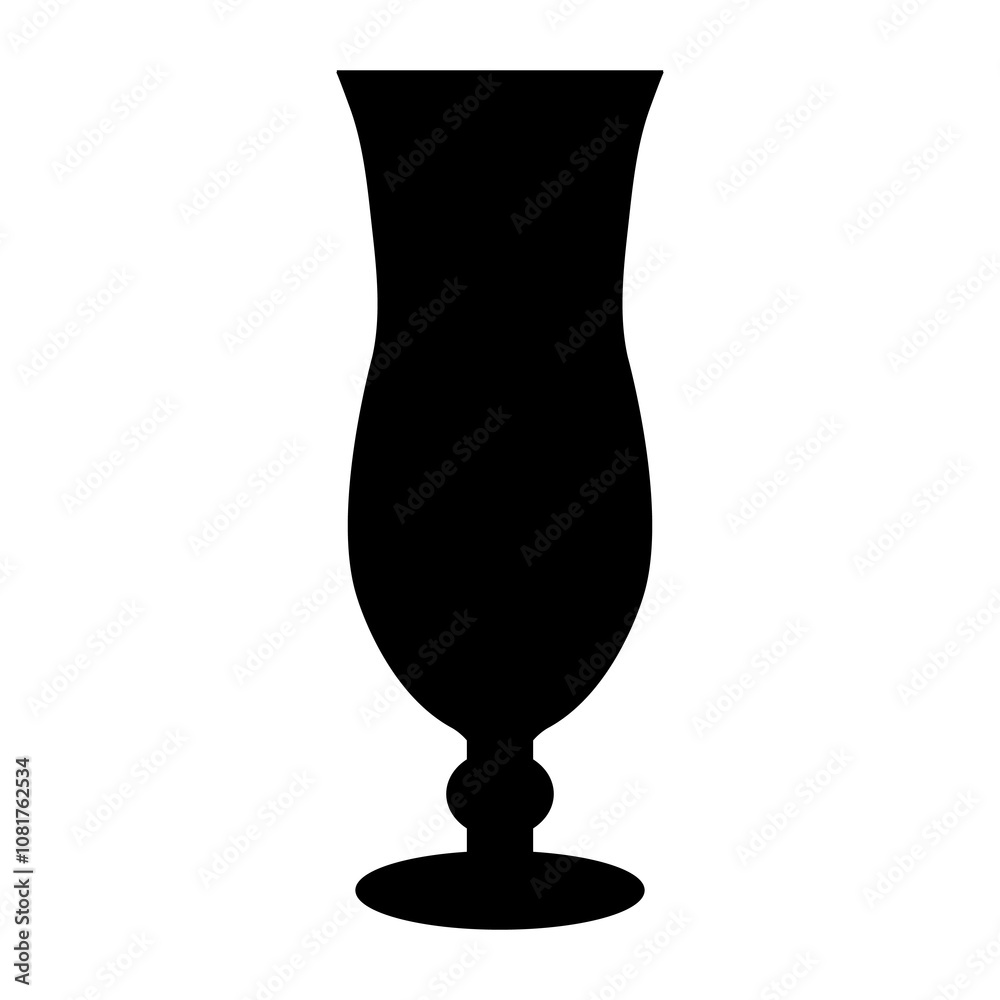 Obraz premium Hurricane glass vector icon on a white background