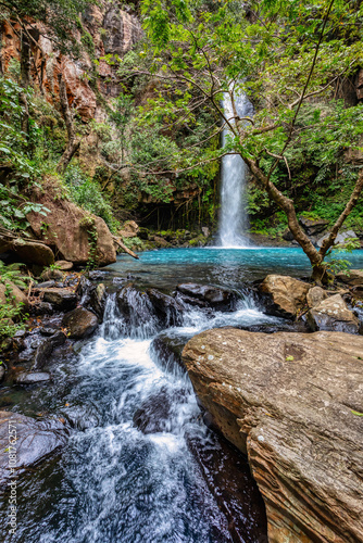 Waterfall Catarata La Cangreja - Guanacaste, Costa Rica photo