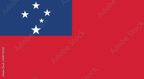 Samoa Flag Illustration