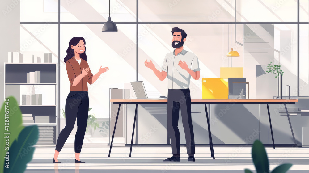 Manager is celebrating a successful project with enthusiastic clapping.An architect and engineer work together to plan the inside of a building.This shows how teamwork and cooperation are important. Manager is celebrating a successful project with enthusiastic clapping.An architect and engineer work together to plan the inside of a building.This shows how teamwork and cooperation are important.