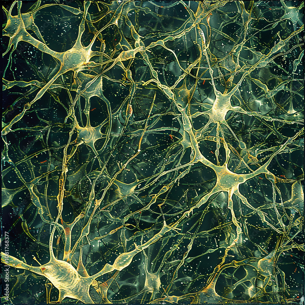 Abstract background of microscopic neural network Abstract background of microscopic neural network