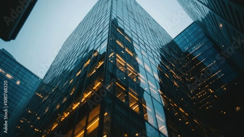 Wallpaper Mural Close-up glass and steel facade modern Architecture exterior Torontodigital.ca