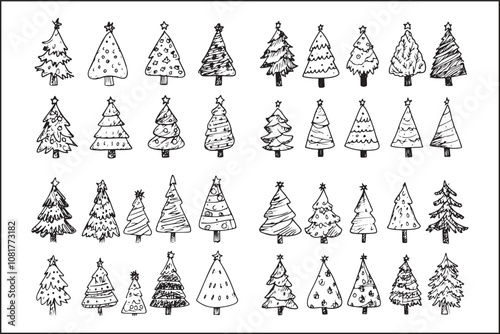 Christmas Tree Silhouettes.
Christmas Decorations.
Holiday Decor Bundle.
Christmas Tree Set.
Festive Silhouettes.
Christmas Crafts.
Holiday Tree Shapes.
