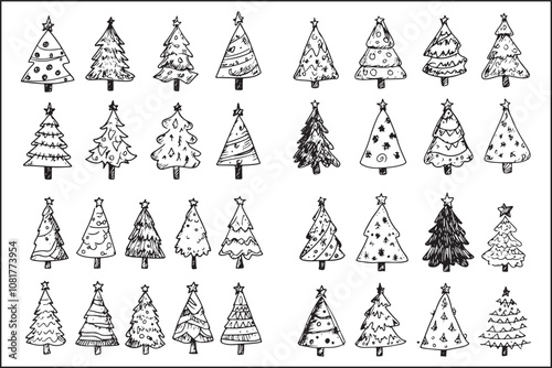 Christmas Tree Silhouettes.
Christmas Decorations.
Holiday Decor Bundle.
Christmas Tree Set.
Festive Silhouettes.
Christmas Crafts.
Holiday Tree Shapes.