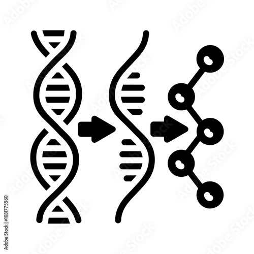 Vector solid black icon  for Transcription