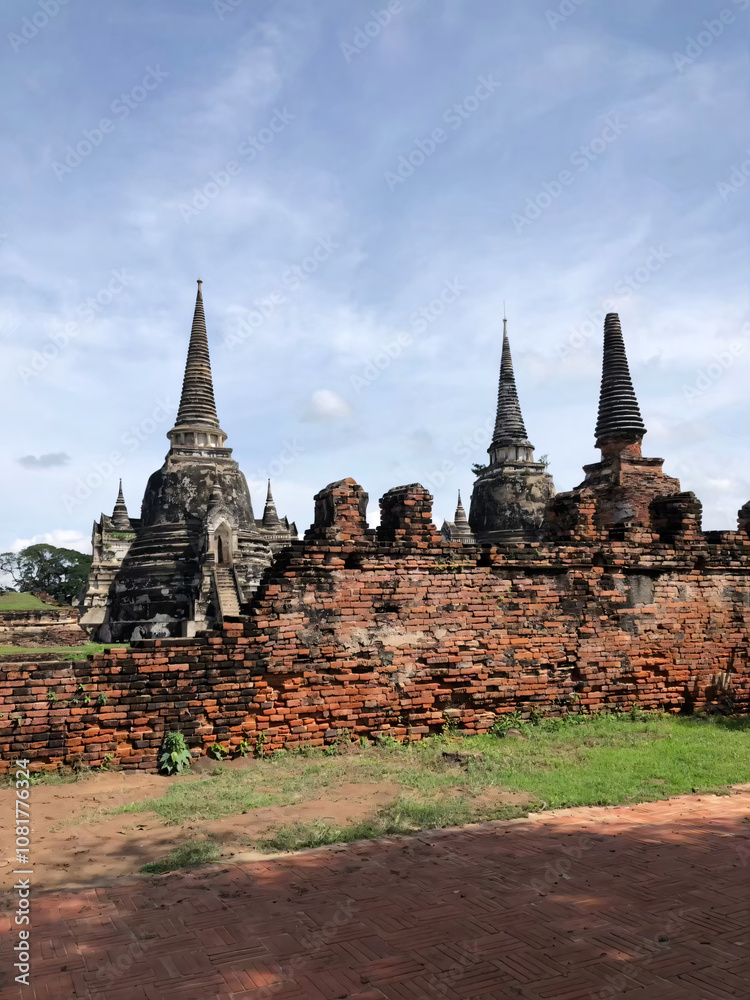 Ancient Ruins of Wat Yai Chaimongkol, Ayutthaya, Thailand. Ancient Ruins of Wat Yai Chaimongkol, Ayutthaya, Thailand.