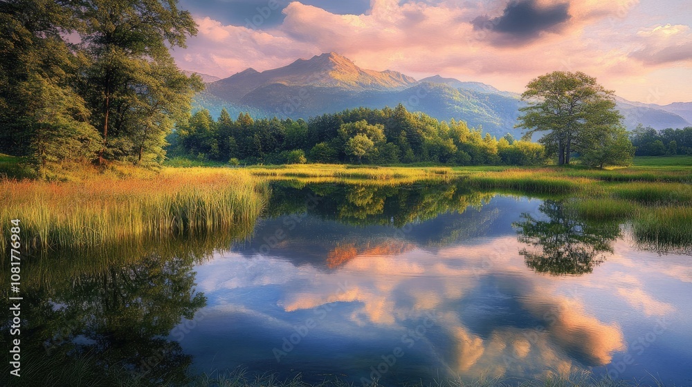 Serene landscapes in natural beauty Serene landscapes in natural beauty