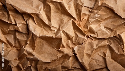 crumpled brown paper