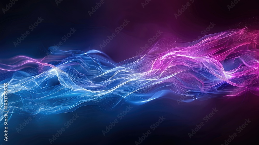 Futuristic flowing lines creating a sense of energy Futuristic flowing lines creating a sense of energy