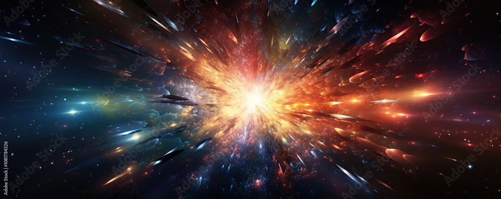 A vibrant explosion of colors in the cosmos showcases the beauty of a nebula during a stellar event in deep space A vibrant explosion of colors in the cosmos showcases the beauty of a nebula during a stellar event in deep space