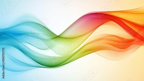Wave abstract background with colorful colors