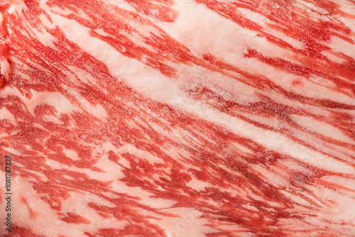 A4 Japanese Wagyu Beef background texture