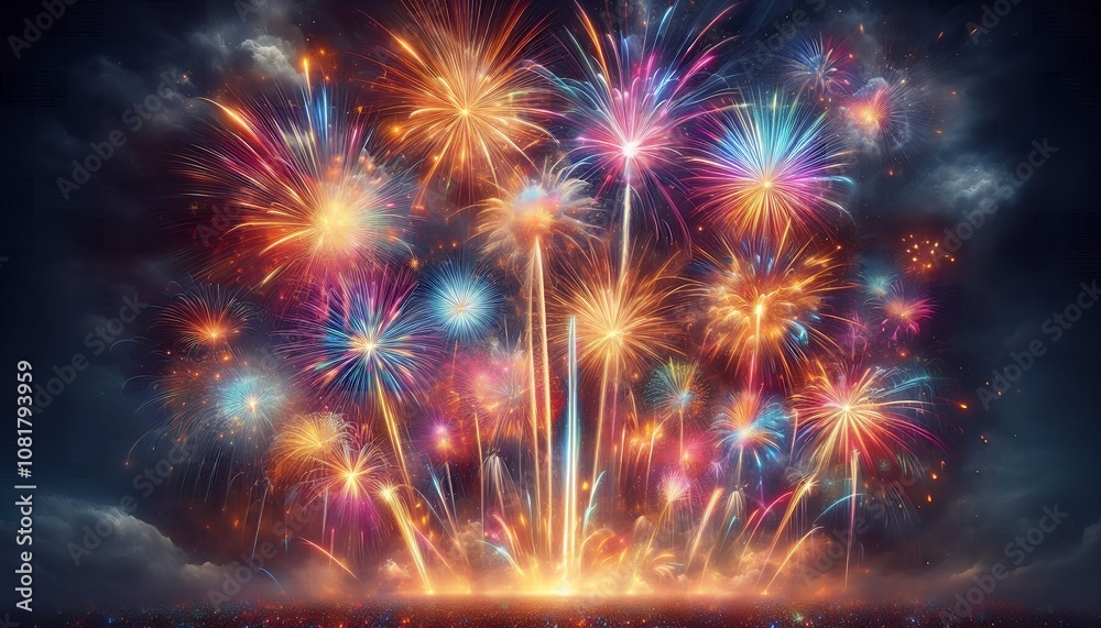 fireworks in the night sky fireworks in the night sky