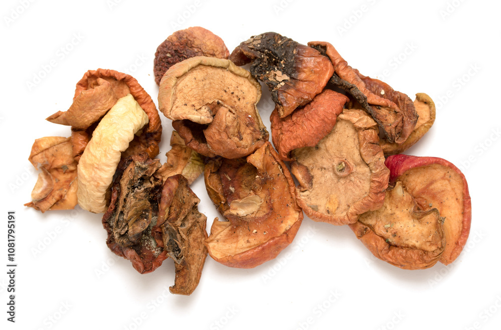 dried fruit Dried apples on a white background dried fruit Dried apples on a white background