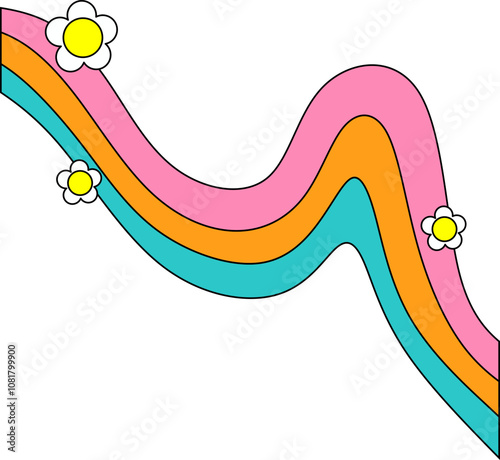Retro Hippie Rainbow