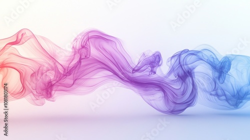 Soft pastel aura on white background for branding mystical vibe