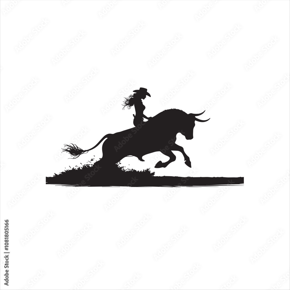 Obraz premium bull, matador, Corrida, people and bull silhouette, plaza de toros silhouette, vector plaza de toros, bull and rider silhouette