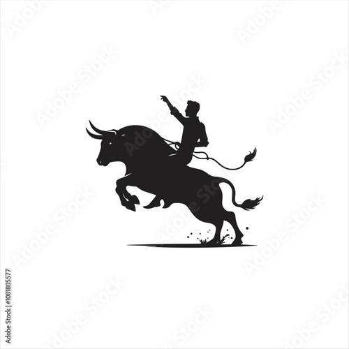 bull, matador, Corrida, people and bull silhouette, plaza de toros silhouette, vector plaza de toros,
bull and rider silhouette