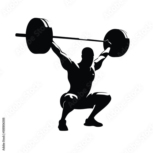 A man is lifting a weight. He is wearing shorts and a shirt. The weight is on his right hand