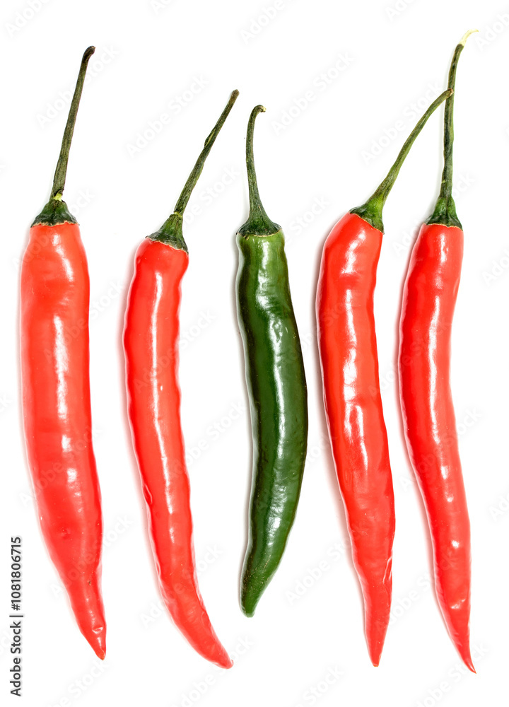 chili pepper on a white background chili pepper on a white background