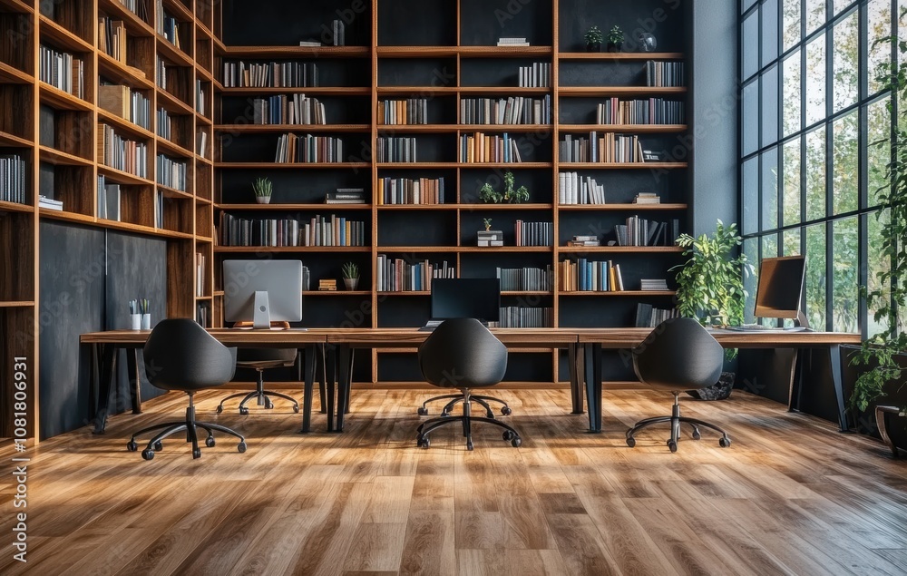 Modern Office Library.