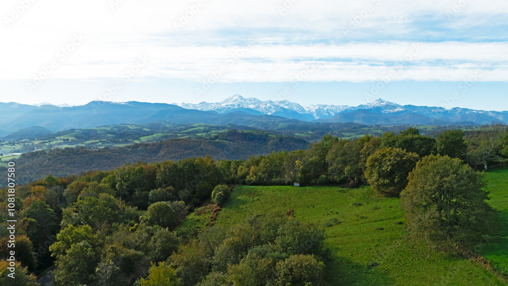 Obraz premium Panorama et montagne