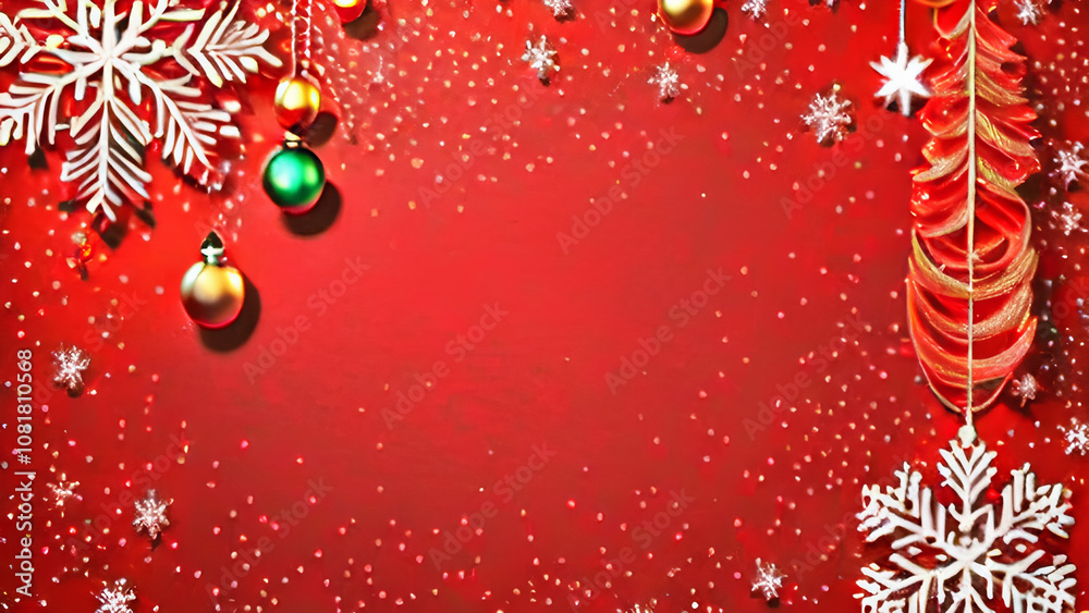 christmas background with snowflakes balls christmas background with snowflakes balls