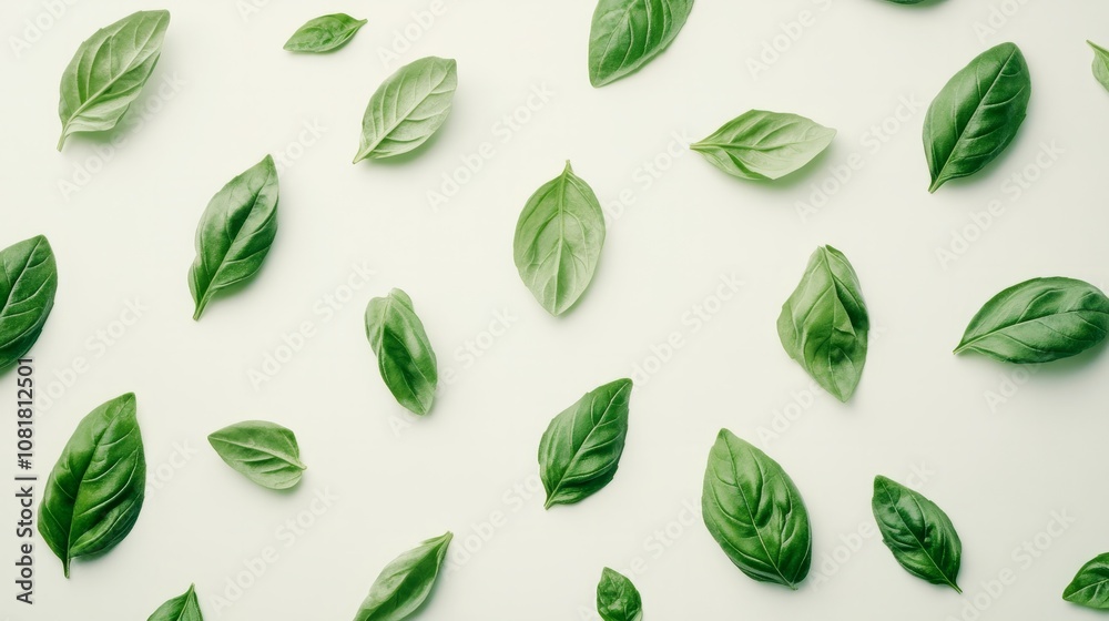 set of leaves on white set of leaves on white
