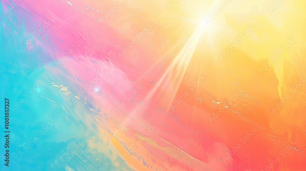 Bright, flowing gradient with a summer vibe Bright, flowing gradient with a summer vibe