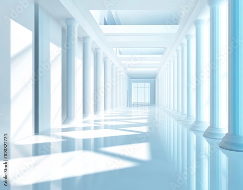 White Column Hallway.