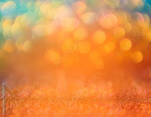 abstract orange bokeh background 