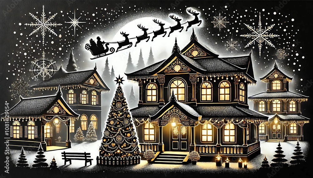 Fototapeta premium Christmas festivals in different countries