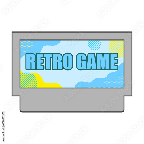 レトロゲームソフトのイメージ グレー