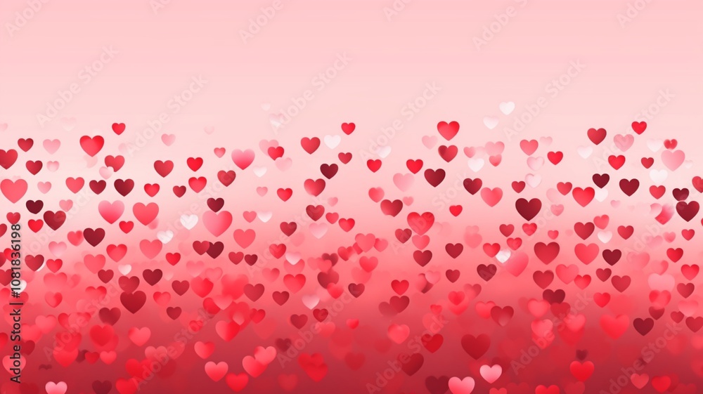 AI generated image of colourful love heart shapes banner border frame design, valentine greeting card design AI generated image of colourful love heart shapes banner border frame design, valentine greeting card design