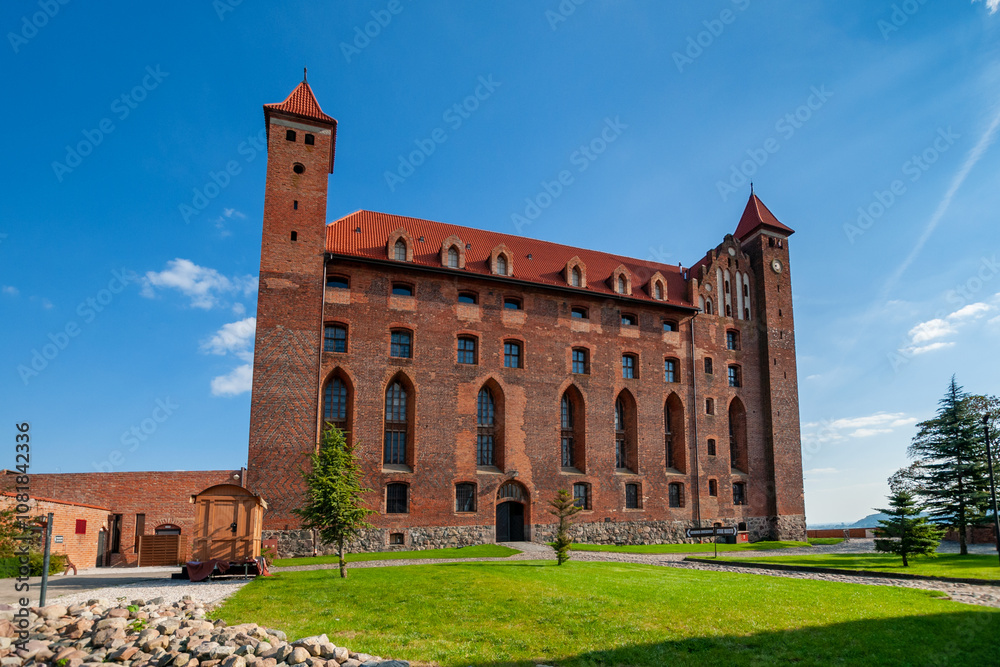 Fototapeta premium Gniew Castle, one of the most recognizable landmarks in Pomerania, Pomeranian Voivodeship, Poland