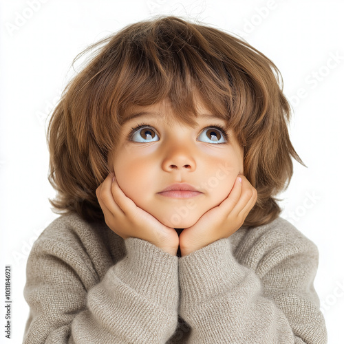 5 Year Old Boy Isolated