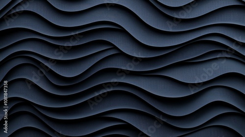 Abstract wavy texture in dark colors, perfect for backgrounds or design projects.