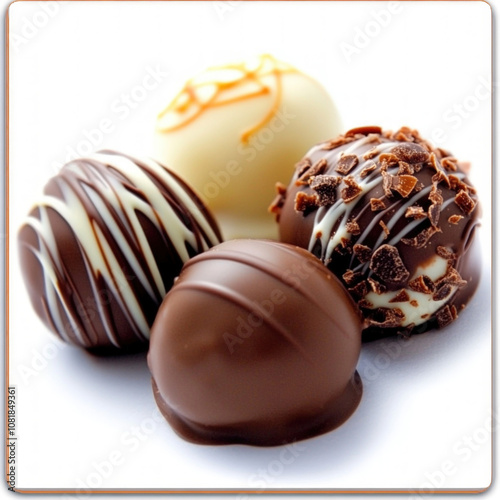 Chocolate Balls Isolated