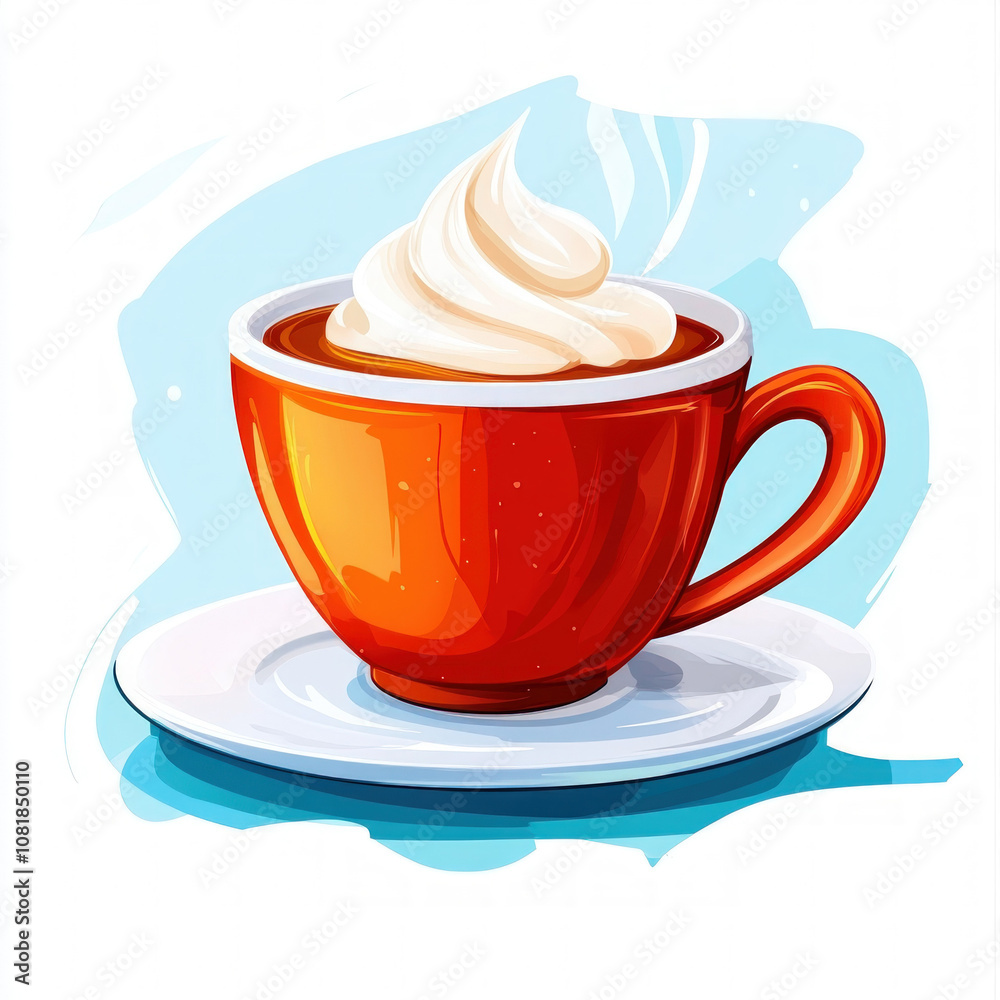 Cup Of Tea With Milk Isolated Cup Of Tea With Milk Isolated